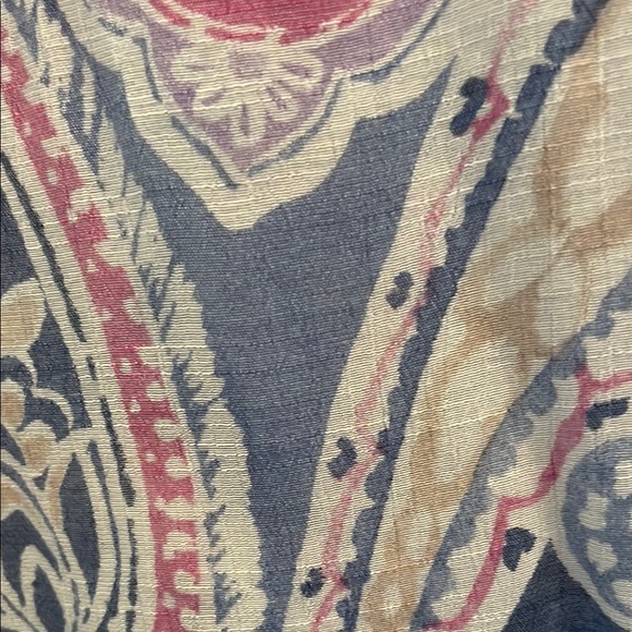 Paisley Print Women's xl Top with Lace Detail - Picture 3 of 4